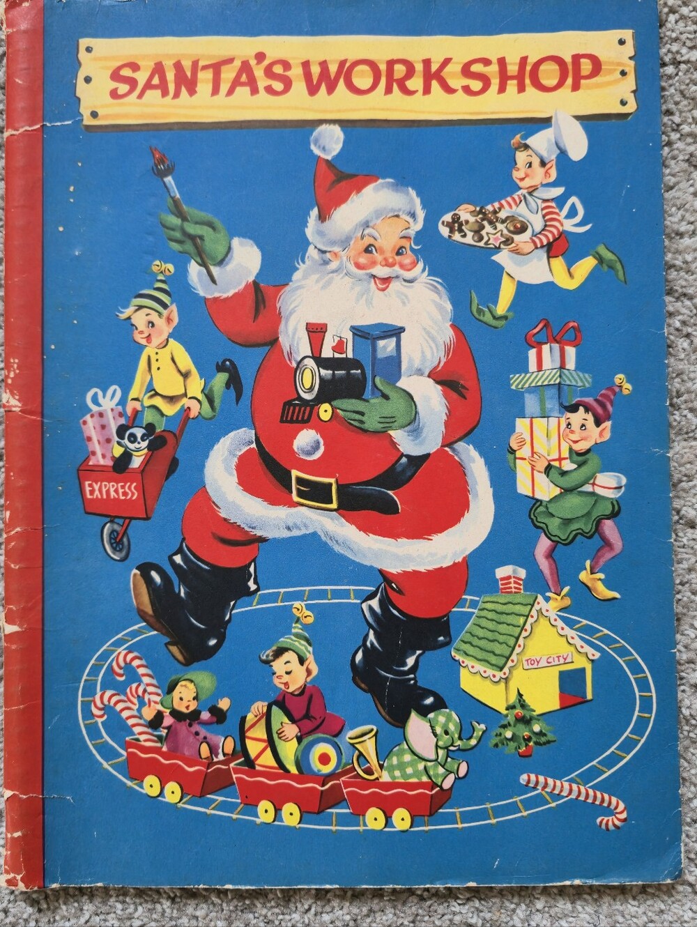 SANTA'S WORKSHOP POP-UP 1951 Pop up Damaged